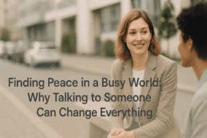 A calm and peaceful scene symbolizing mental health support and therapy in Louisville KY