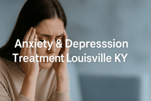 A calming image representing mental health support and therapy in Louisville, KY